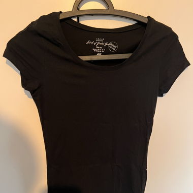 2 Tshirt basic Schwarz/Weiss Xs/S