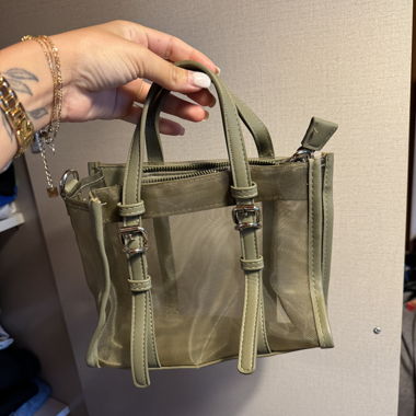 Petit sac cabas kaki