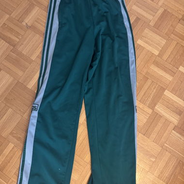 Adidas track pants green
