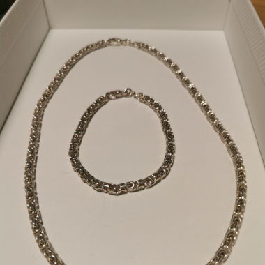 Parure en argent [collier & bracelet] 