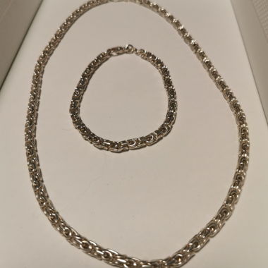 Parure en argent [collier & bracelet] 