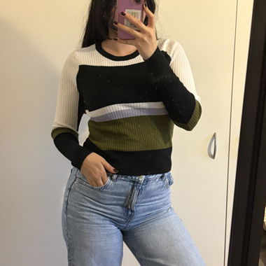 Mehrfarbige Bluse