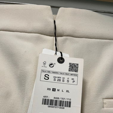 Pantalon de tailleur blanc cassé - Zara