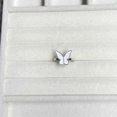 Butterfly Silvery Ring