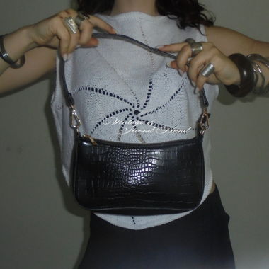 Black Bag with gold details 
