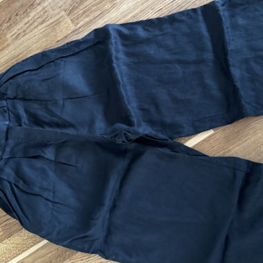 Black linen pants