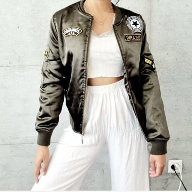 Stunning bomber jacket.