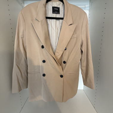 Blazer beige double boutonnage