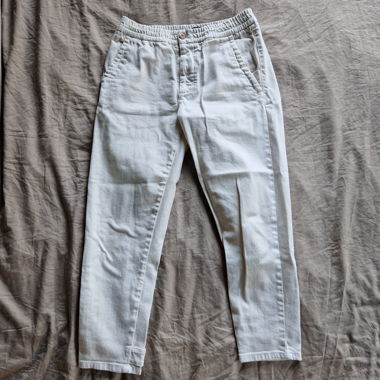 ZARA Stoffhose hellbeige L