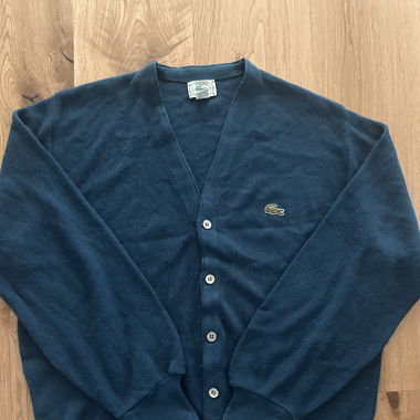 Cardigan Lacoste bleu 