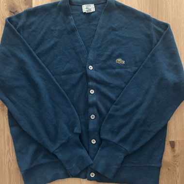 Cardigan Lacoste bleu 