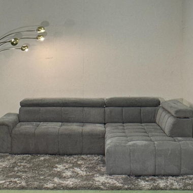 Beautiful corner sofa with adjustable backrest