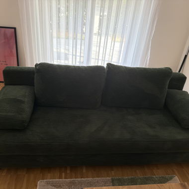 Dunkelgrunes Sofa