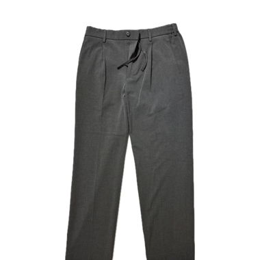 Pantalone elegante Uniqlo grigio con vita elastica
