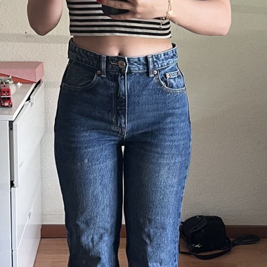 Straight leg jeans