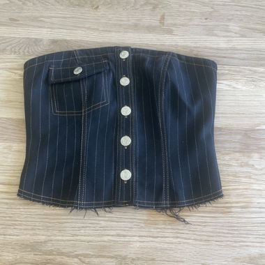 Haut corset en jean 