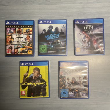 5x Giochi PS4 - (GTA, Need for Speed ecc.)