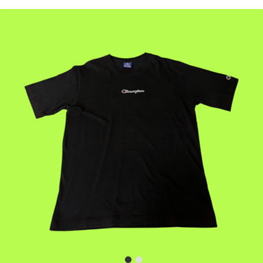 Vintage Champion T-Shirt Schwarz S