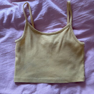 Crop top gelb 