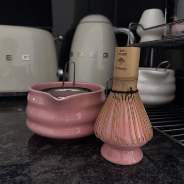Matcha-Set rosa (ohne Mixer verkauft)