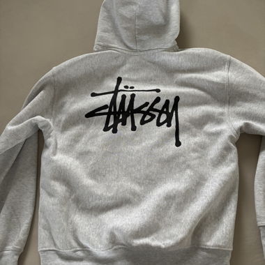 Grey Stussy Hoodie
