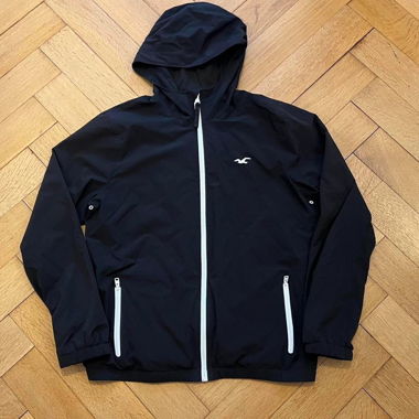 Giacca Windbreaker nera Hollister