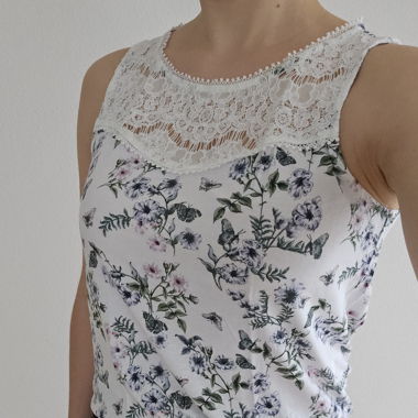 Trägershirt S mehrfarbig gemustert