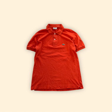 Lacoste Pique Polo Orange/Red