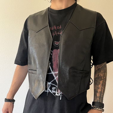 LEATHER VEST