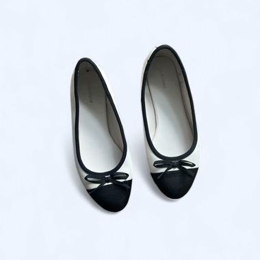 Ballerinas schwarz/weiss Gr. 38