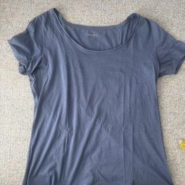 T-shirt da donna blu Naturaline
