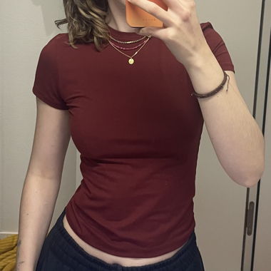 T-shirt H&M bordeaux