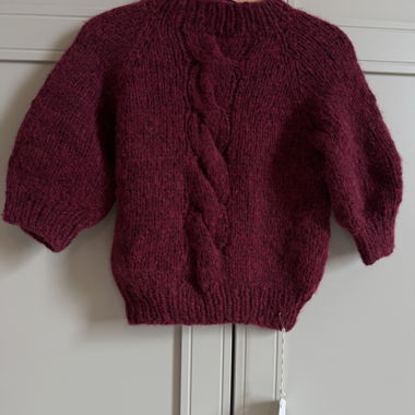 Maglione per bambini lavorato a mano in alpaca
