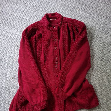 Roter Vintage Cardigan