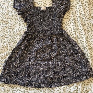 Gekranztes Kurzarmkleid Mango Kids