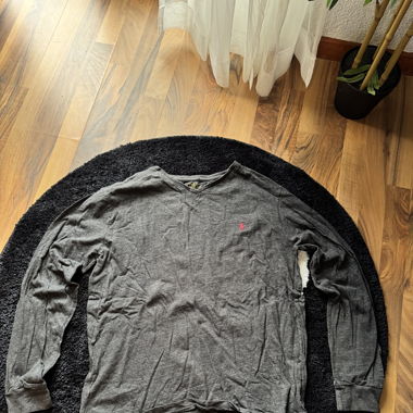 Ralph Lauren Polo Langarmshirt – Grau – Größe L