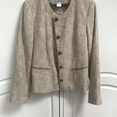 beige Jacke