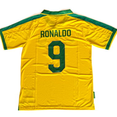Maillot streetwear rétro Brésil Ronaldo 9 - L