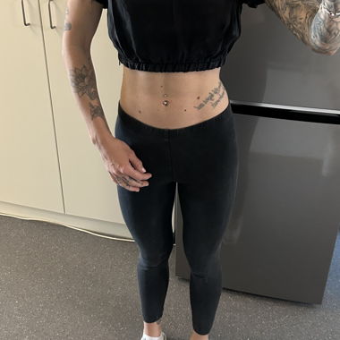 ZARA Black Cropped Top