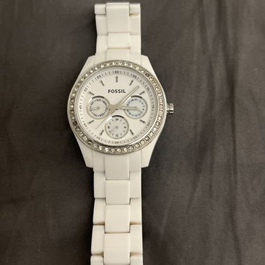 Fossil Uhr weiss