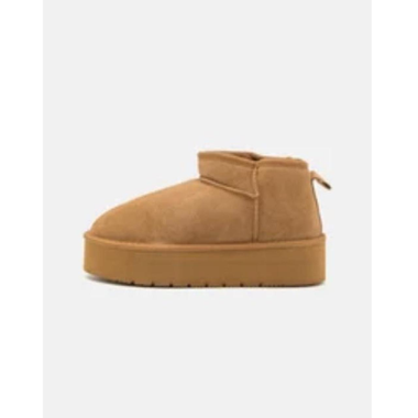 Stivaletti alla caviglia in suede color beige