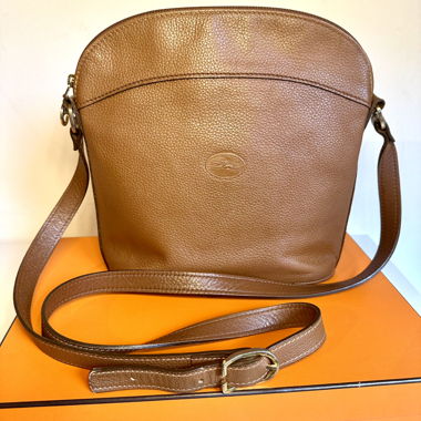Longchamp Vintage Camel Bag.
