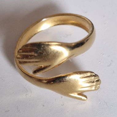 Anello avvolgente color oro