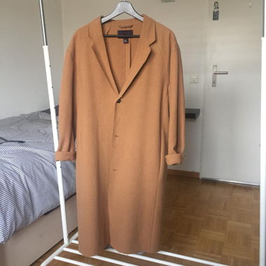 Cappotto lungo marrone H&M in misto lana