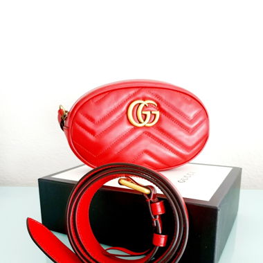 Gucci Marmont Bauchtasche rot