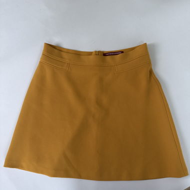 Mustard A-line skirt