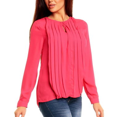 Blusa rosa corallo, nuova con etichetta, Taglia L