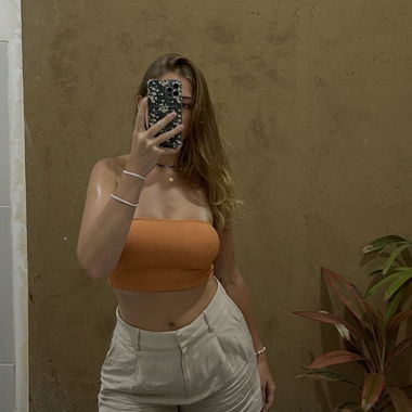 H&M Tube Top Orange T. S