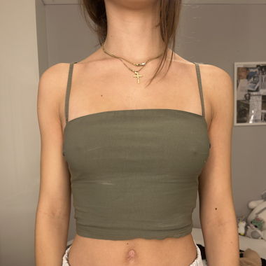 Crop top green