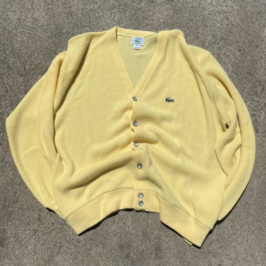 LACOSTE yellow cardigan